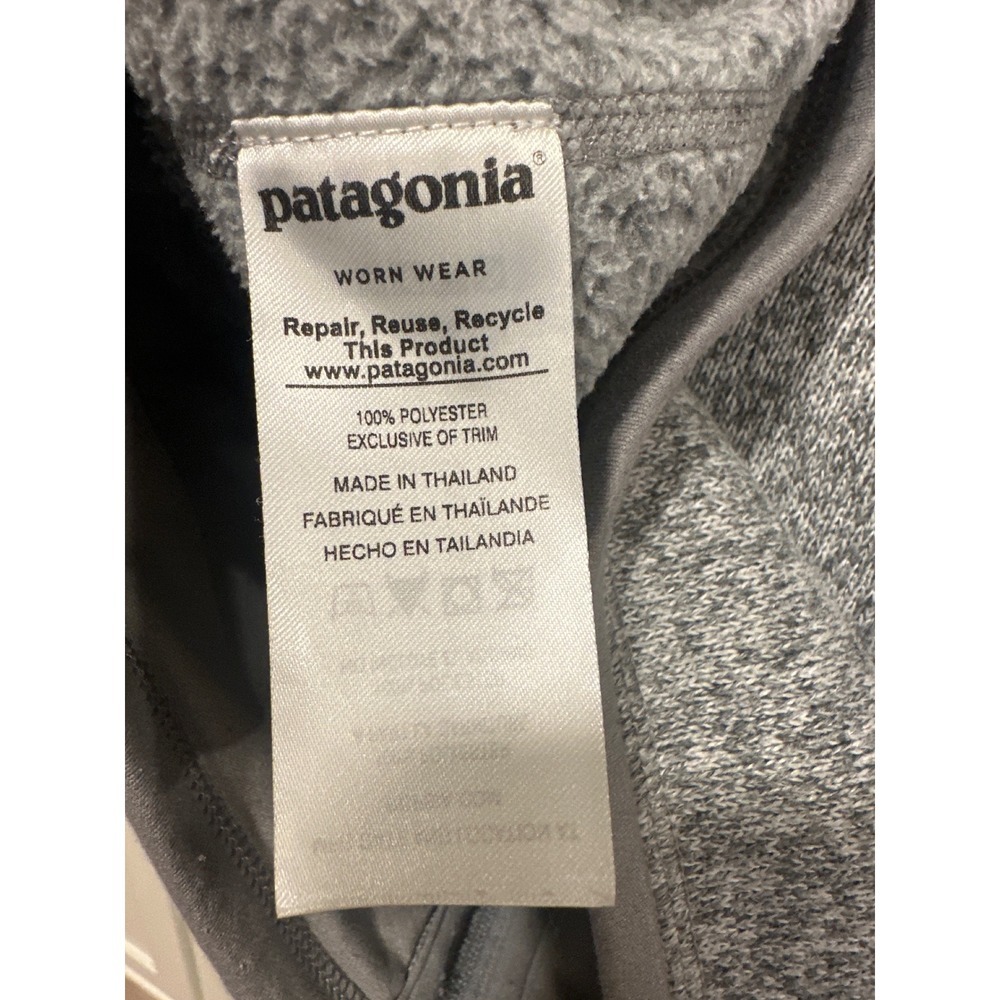 Patagonia better sweater Fleece Jacket Full Zip Gray Women's Size S Cozy Outdoor - Picture 9 of 10